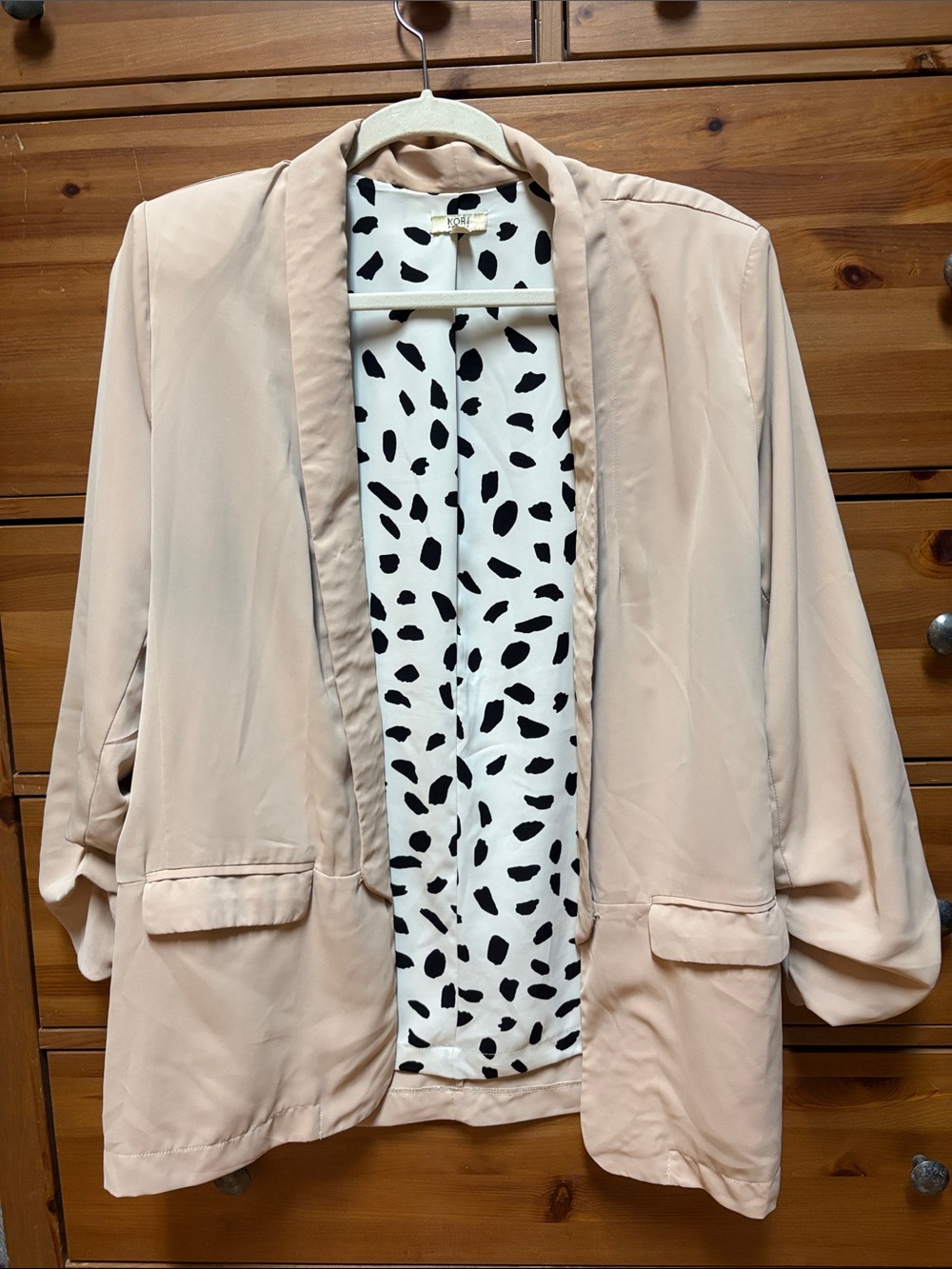 Kori America Open Ruched Blazer
